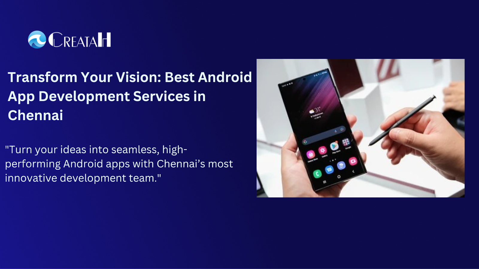 Top Android App Development Services in Chennai